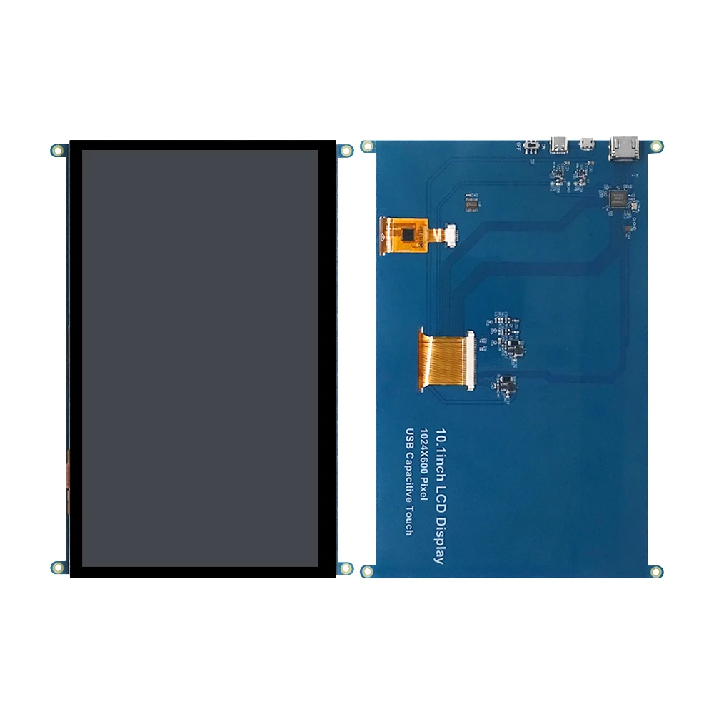 Raspberry Pi Scherm 10.1 Inch Touchscreen 1024*600 HDMI Display Voor Raspberry Pi 5/4/3B/B + Win11/10/8 - afbeelding 1