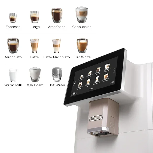 Automatic One Touch Single or Double Shot Cappuccino Latte  Espresso Machine With Milk Frother