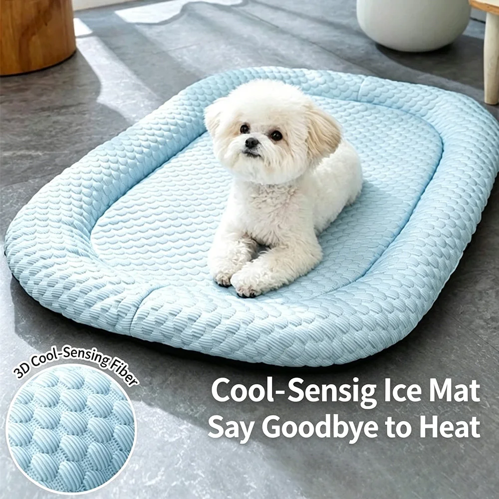 Colchoneta refrescante transpirable para perros y gatos, portátil - imagen 3