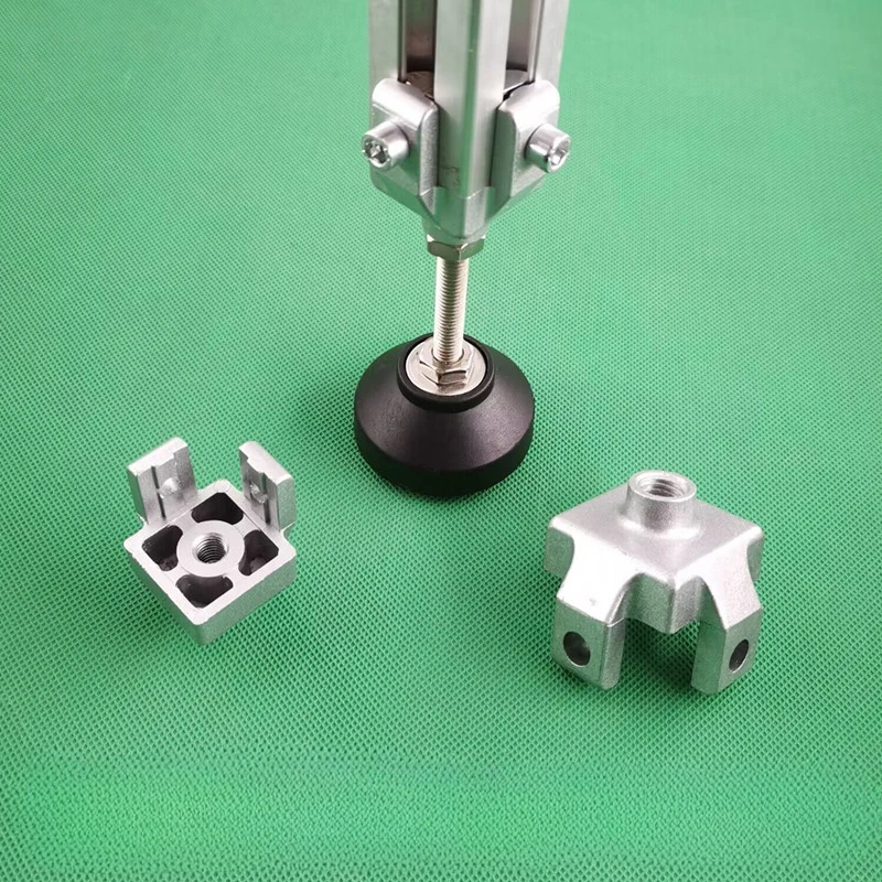 1PCS Aluminum Universal Caster Goblet Fixed Seat 3030/4040/4545 Machine Leg Connector Foot