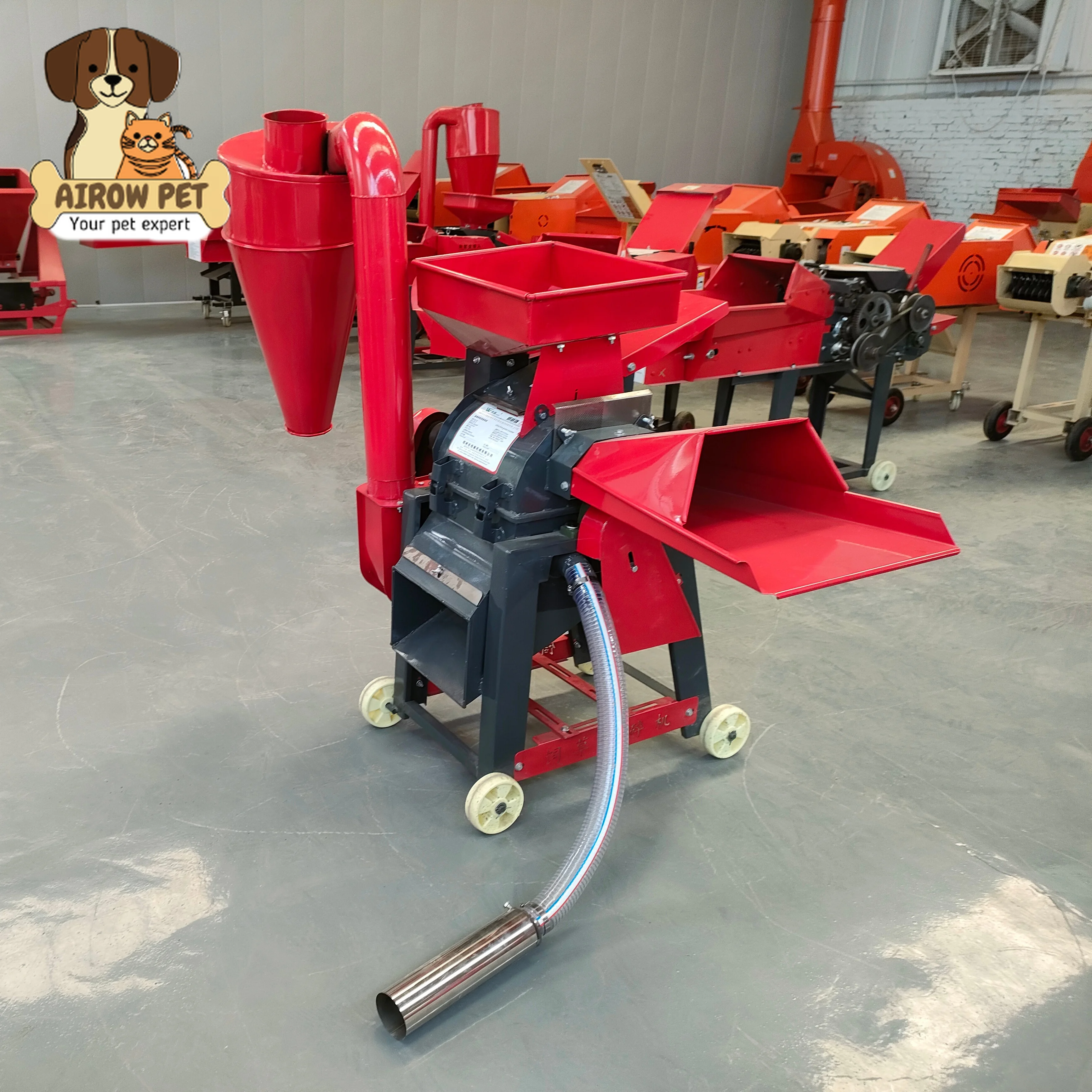 AIROW Weiwei  Superfine Crushing Grass Crush and Grain Mill  Processes Animal Feed Processing All Kinds of Grass and Crop Straw
