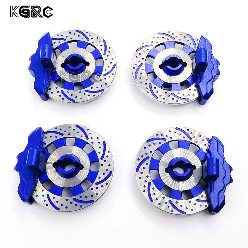 4 pcs Aluminum Brake Disc Drive Hub For 1/7 Unlimited Desert Racer UDR RC Car Simulate Metal Brake Ppads RC Car Part