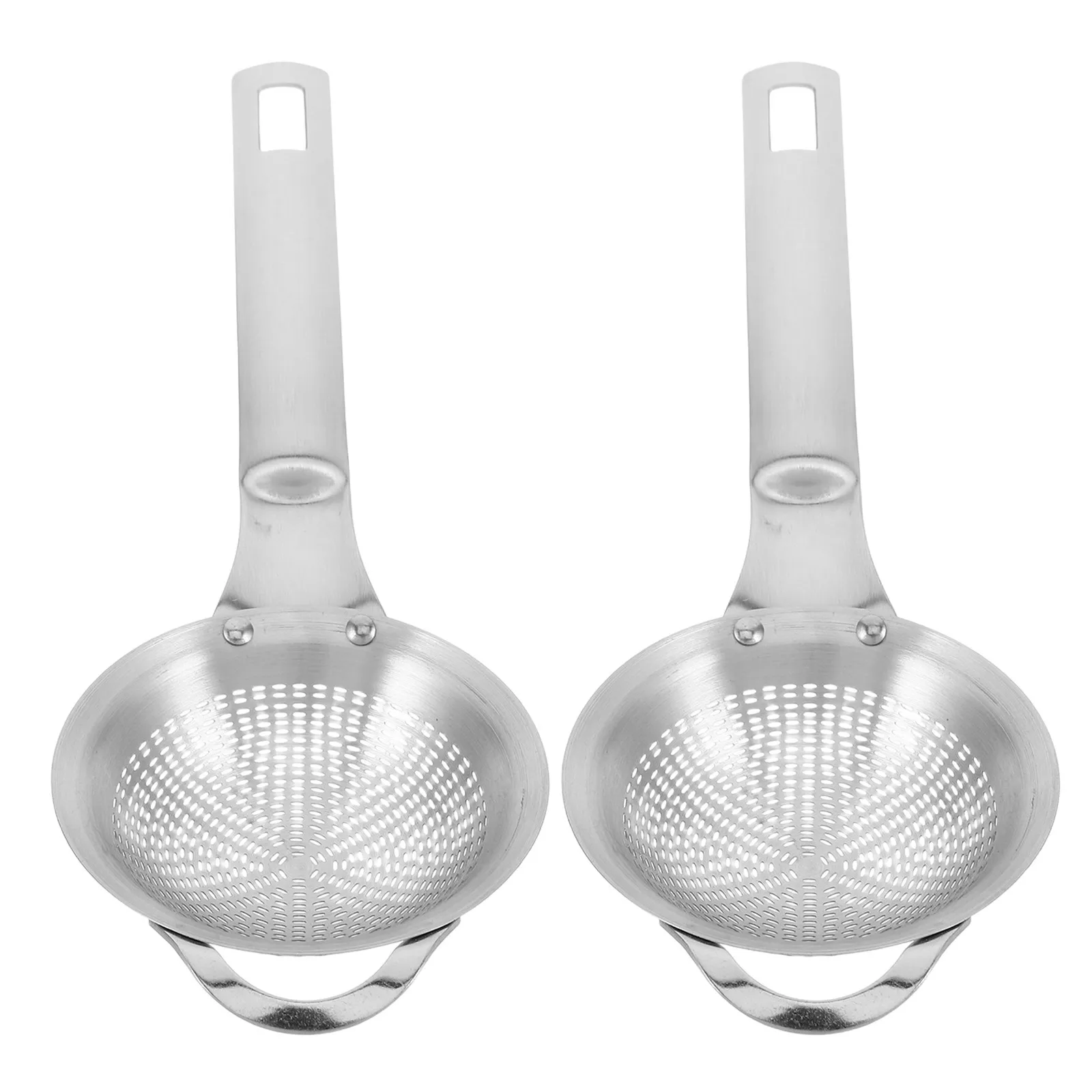 

Набор из 2 маленьких чайных ситечек с ручкой, сетчатые сита из нержавеющей стали для чая матча, листьев чая, специй, кулинарного просеивания, портативные кухонные принадлежности