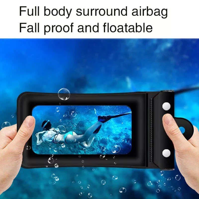 Mobile Phone Waterproof Cover Drift Diving Swimming Training 7 Inch Mobile Phone Cover Large Transparent Strong Seal