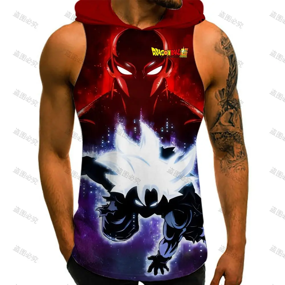 Men\'s T-shirts Hooded T-shirt Vegeta Dragon Ball Z Custom Tank Top Men 2022 Harajuku Style Sleeveless Shirt Man Gym Summer New