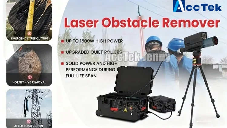 เครื่องทำความสะอาดด้วยเลเซอร์ไฟเบอร์แบบมินิ 500w 1000w ปืนเลเซอร์ไฟเบอร์กำจัดสิ่งกีดขวาง อุปกรณ์ตัดต้นไม้ด้วยเลเซอร์อัจฉริยะ