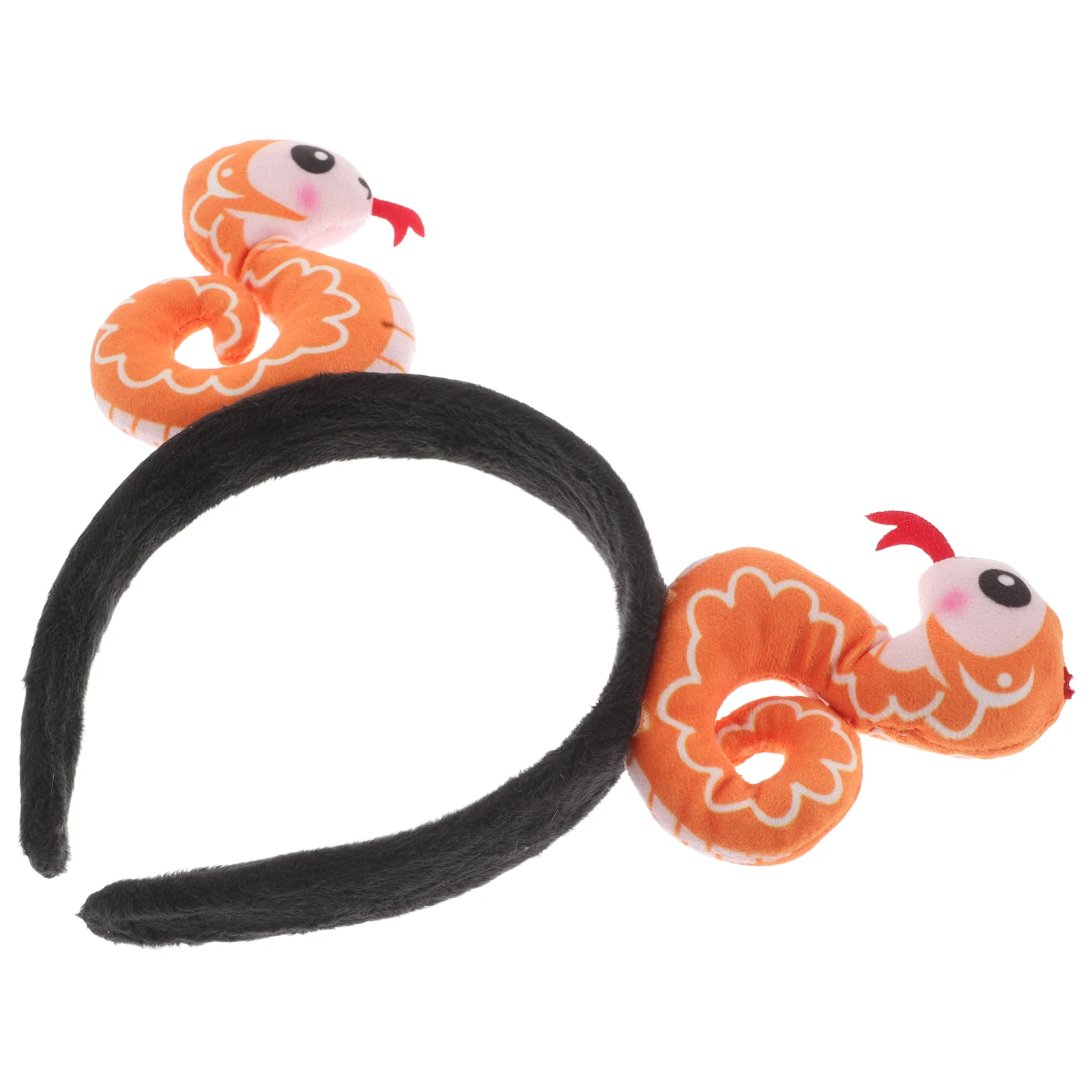 

New Year Snake Headband Cute Zodiac Hair Accessories Cartoon Festive Shape Stable Fixation Versatile Use Lightweight Fun Party