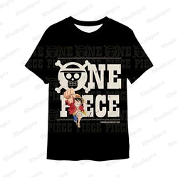 One Piece Fashion Y2k Clothes Monkey D Luffy Short Sleeve Clothing Men's T-Shirt New Gift Trend 5XL T-shirts High Quality Tops