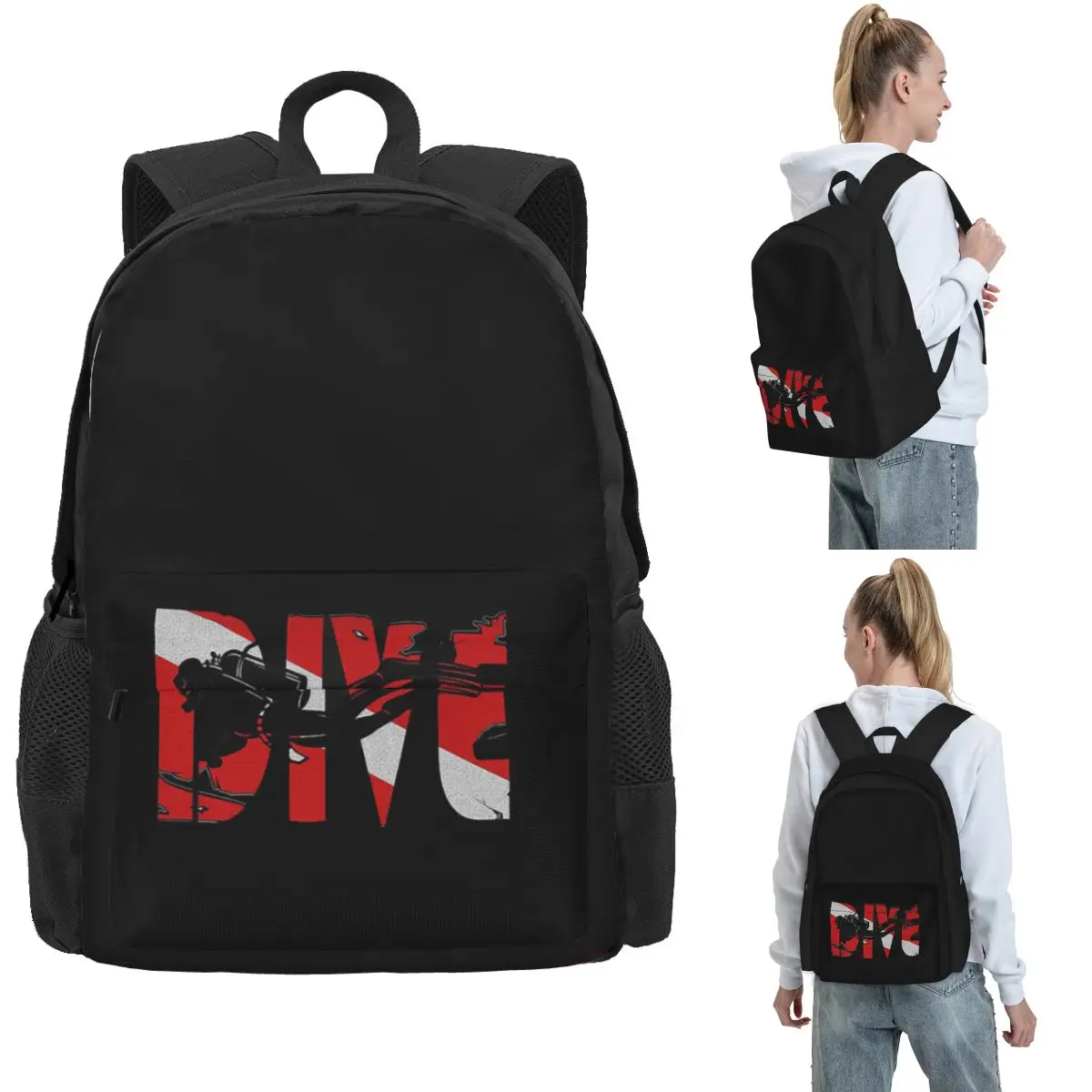 Scuba Diving Dive Diver Sea Snorkeling Sports Backpack Hot Sale Daypack Large Capacity Boys Girls BookBag