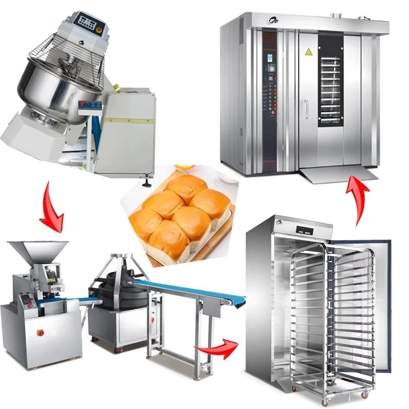 32 Trays Rotary Bread Rack Oven Bakery Equipment Electric Big Rotating Baking Automatic Rotatory Oven for Bakery