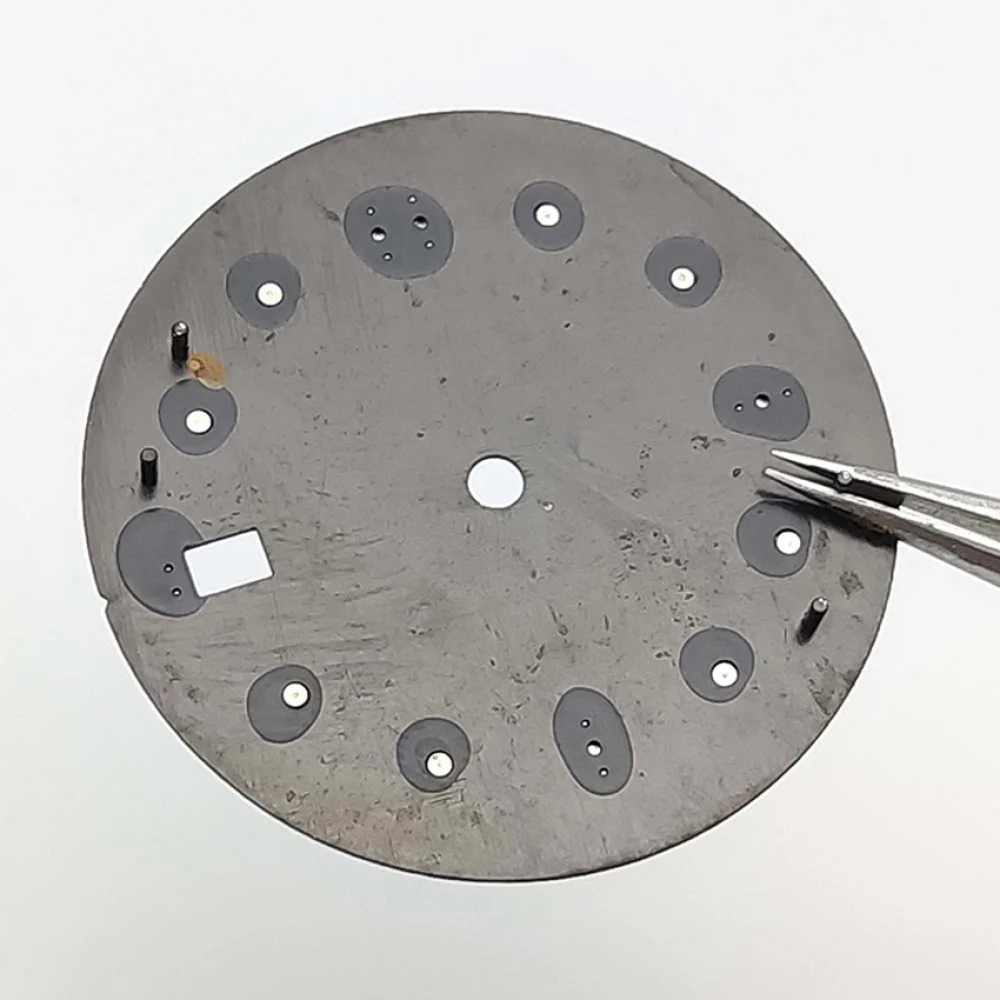 NH35 Dial 31MM Green Luminous Watch Dial for NH35 NH36 4R35 Movement Single Calendar Watch Faces for SKX007 Modified Accessories