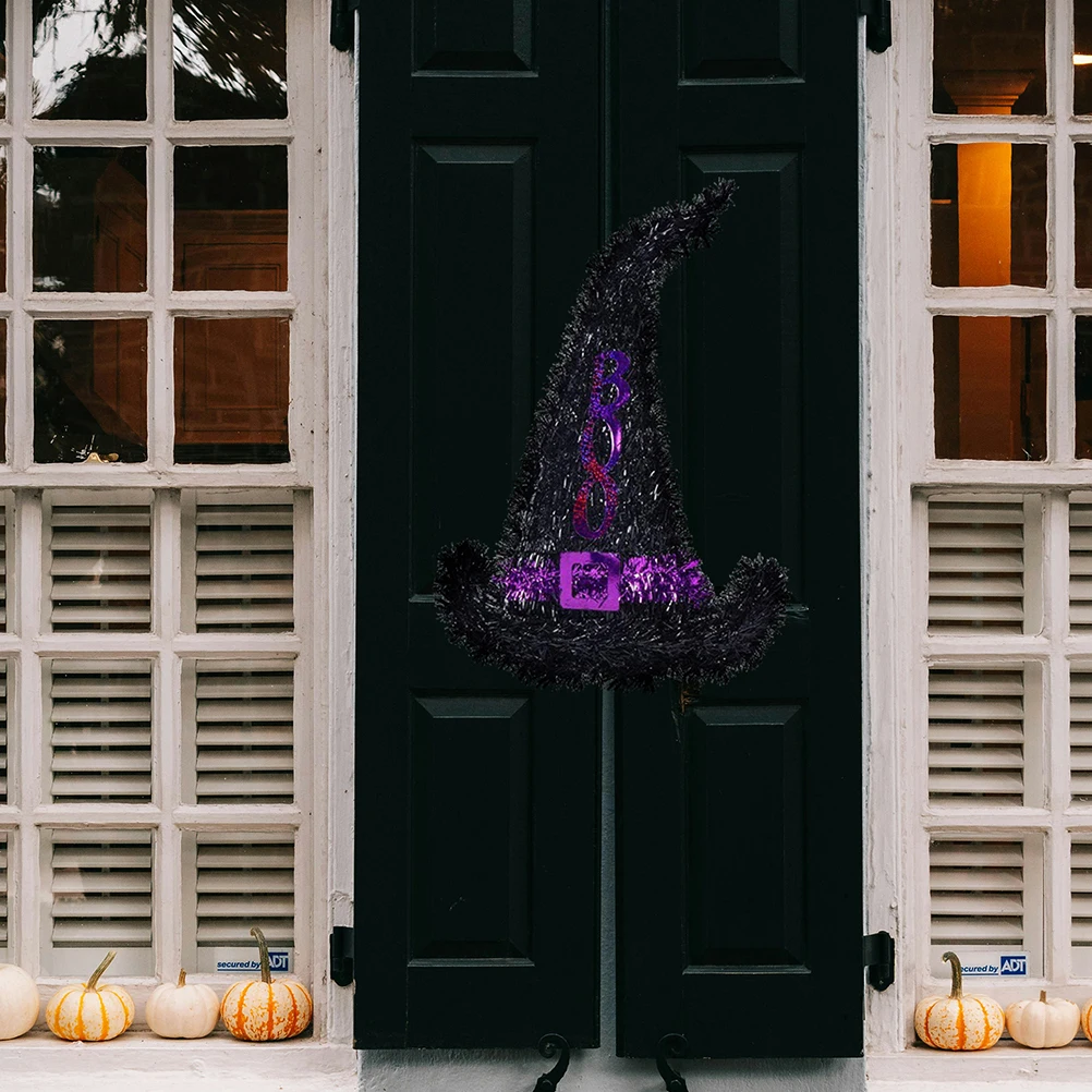 

4Pcs Metal Wire Wreath Frame Witch Hat Shape DIY Flower Arranging Rack for Holiday Party Decor Halloween DIY Wreath Frame