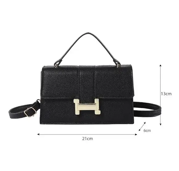 New Designer Bag Mini Crossbody Bag For Women Trend Phone Purse PU Leather Ladies Handbag Summer Messenger Bag Black