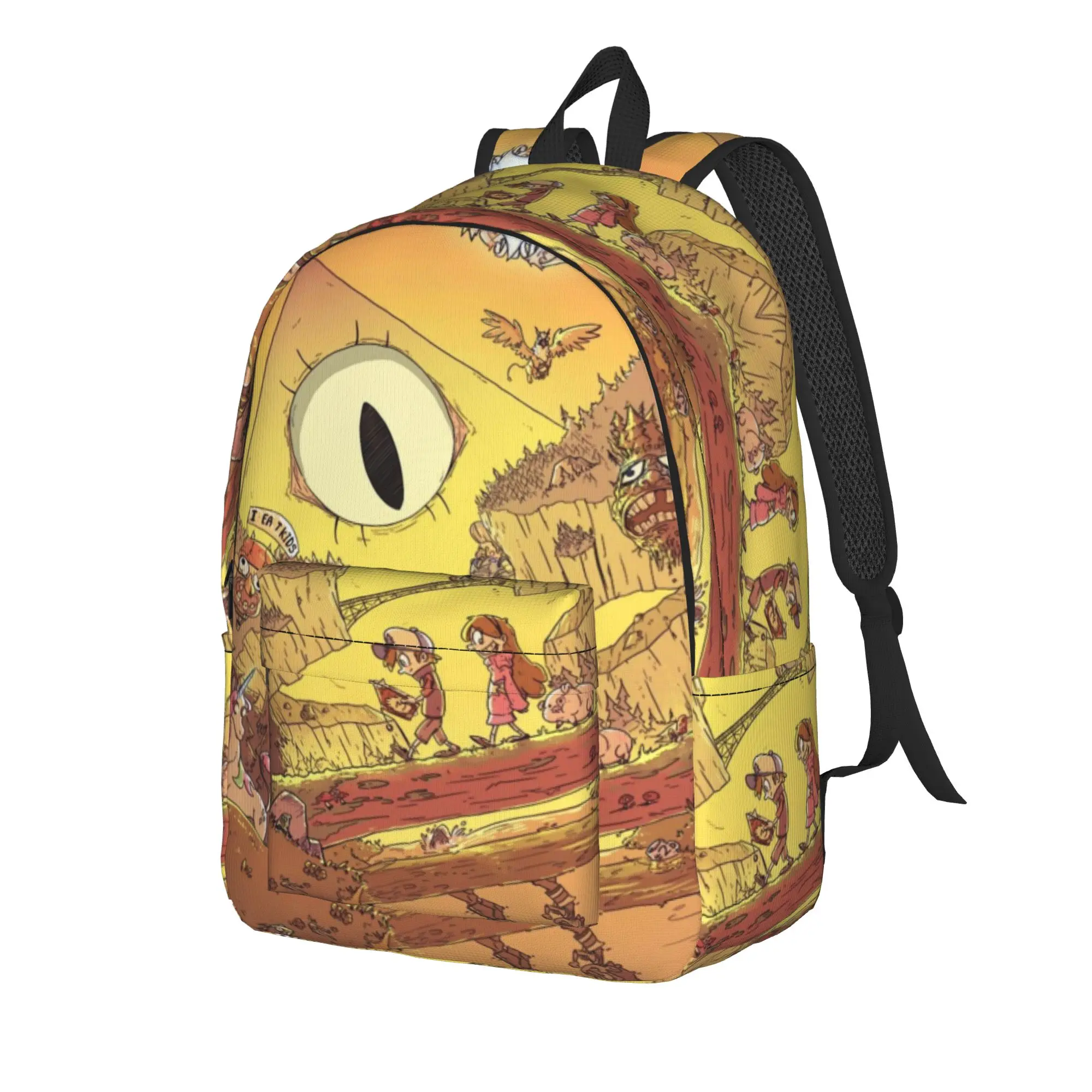 Gravitys Falls Backpack for Men Women Fashion High School Hiking Travel Daypack  Laptop Computer Shoulder Bag with Pocket