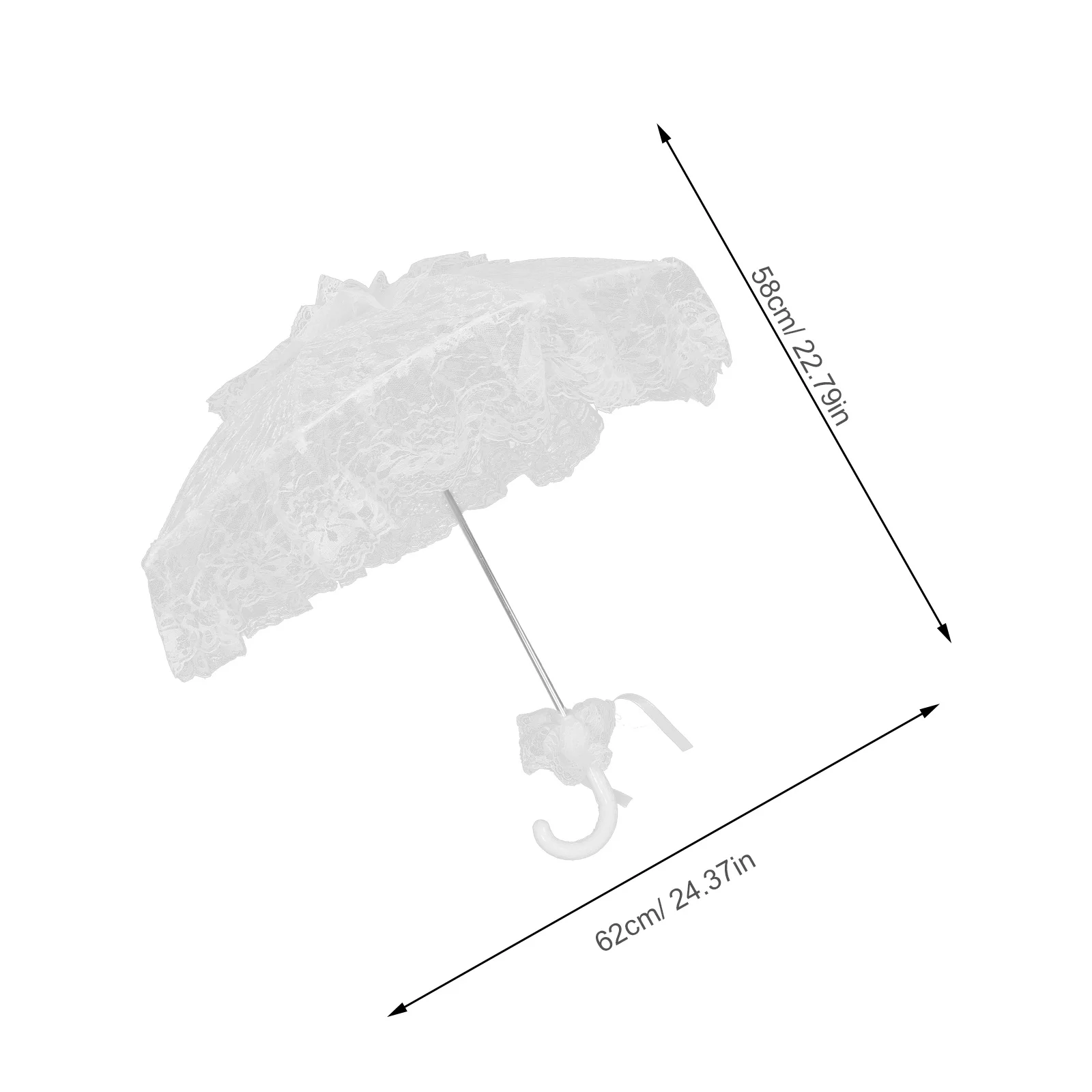 Guarda-chuva de noiva de renda leve branco guarda-sol para festa de casamento decoração fotografia adereços noiva vintage