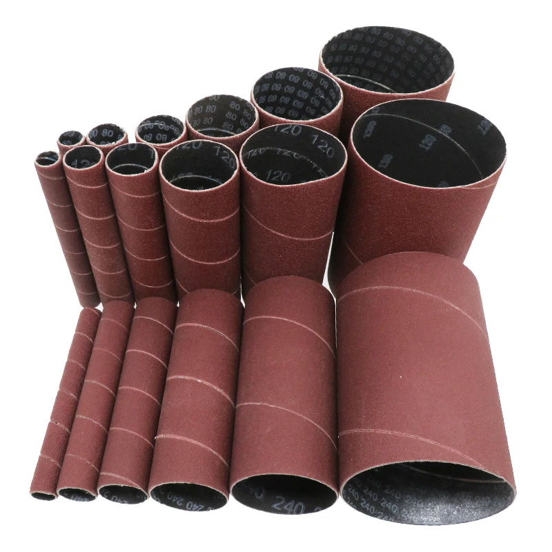 6 szt. Tuleje szlifierskie wrzeciona do szlifierki oscylacyjnej, papier ścierny z tlenku glinu 80/120/240 do polerowania metalu i drewna