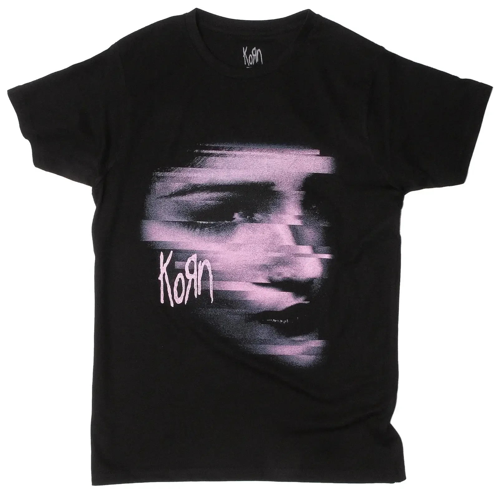 Korn Chopped Face T Shirt Official Black New S L vintage Washed streetwear Slightly Versatile homme Comfortable