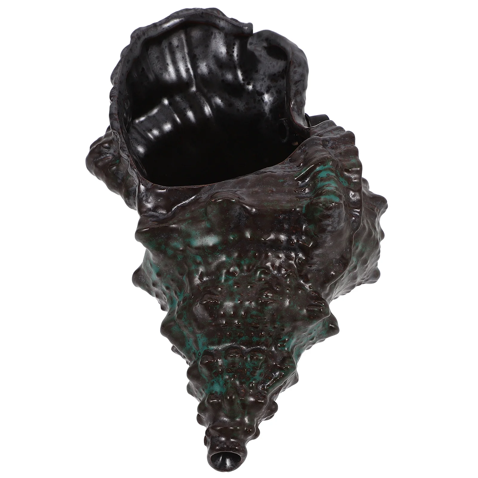 

Ceramic Conch Water Fountain for Garden Patio Decor Outdoor Indoor Use Creative Landscape Feature Small Fountain Ornament