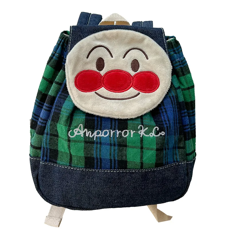 Anime Cartoon Anpanman Kawaii Children\'s Boy and Girl Mini Backpack Creative Peripheral Birthday and Christmas Gifts decoration