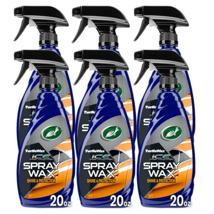 

T-477R-6PK ICE Spray Wax: Ультра-блестящий воск для кузова автомобиля, пластиковых элементов и отделки. Безопасен для мотоциклов, автофургонов, грузовиков и других транспортных средств.