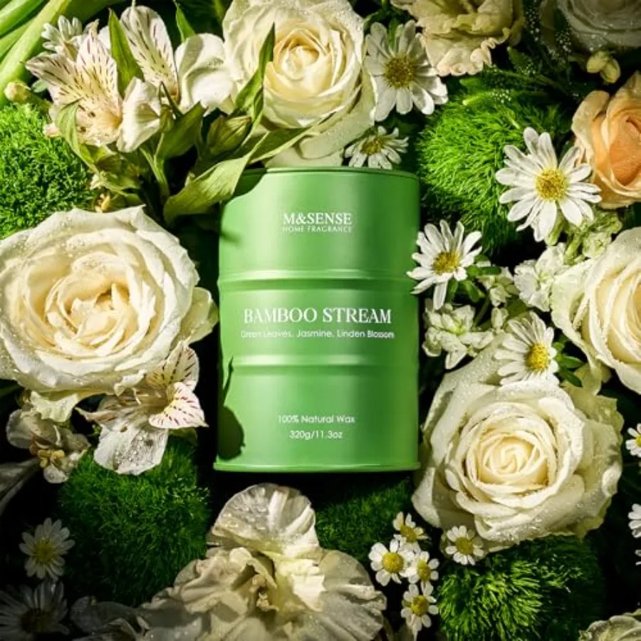 شموع معطرة من الخيزران شمعة عطرية طبيعية غير سامة لتخفيف التوتر والتأمل والاسترخاء مثالية للجو المنزلي En