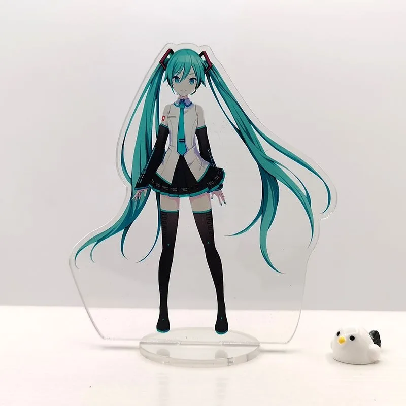 Piapro Characters Acrylic Stand Figure Kagamine Rin Megurine Luka Anime Peripherals Cartoon Originality 10cm Desktop Ornament