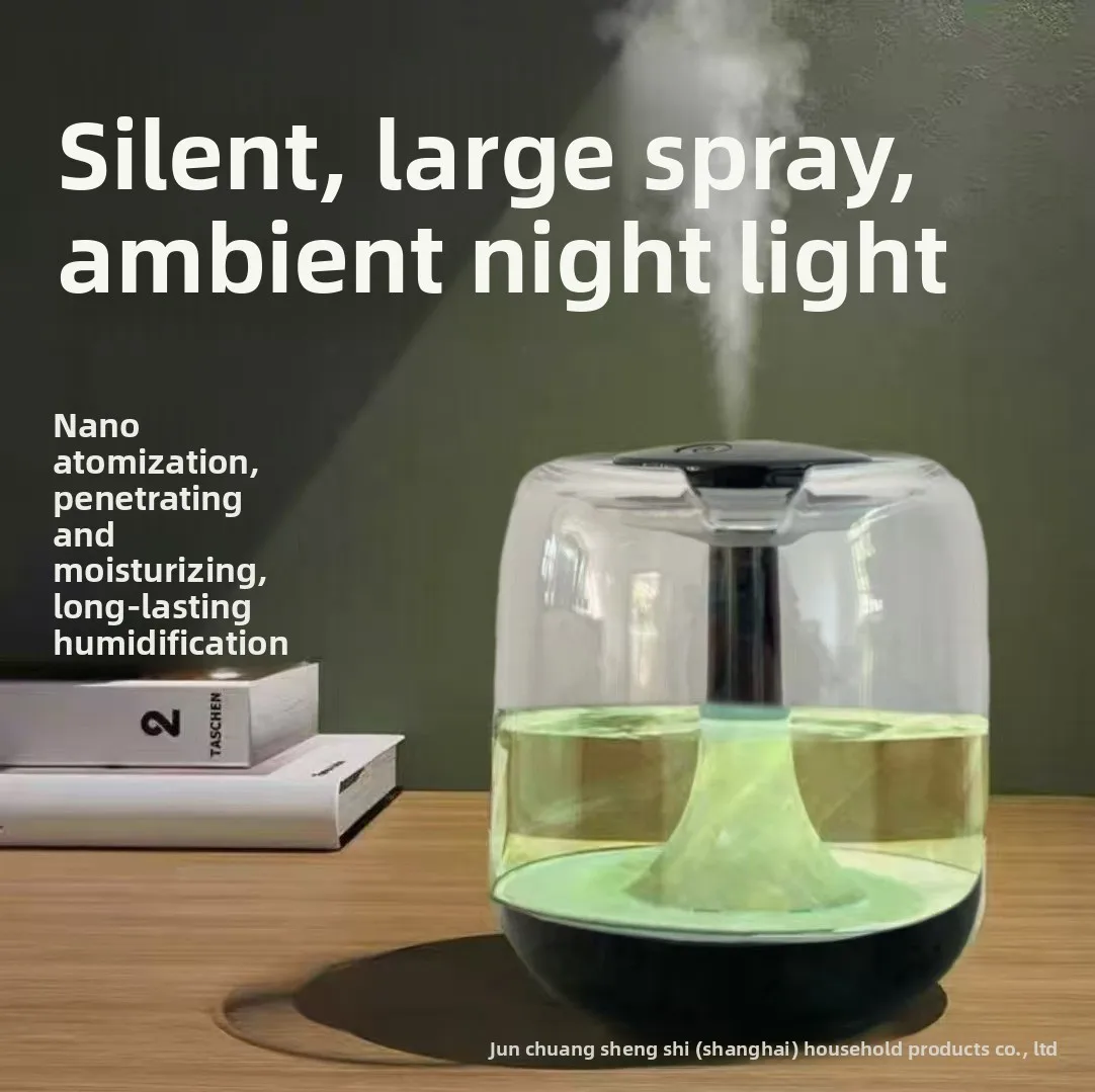 USB Mini Desktop Humidifier Quiet Air Moisturizer for Home Office Bedroom with Aroma Diffuser Large Mist