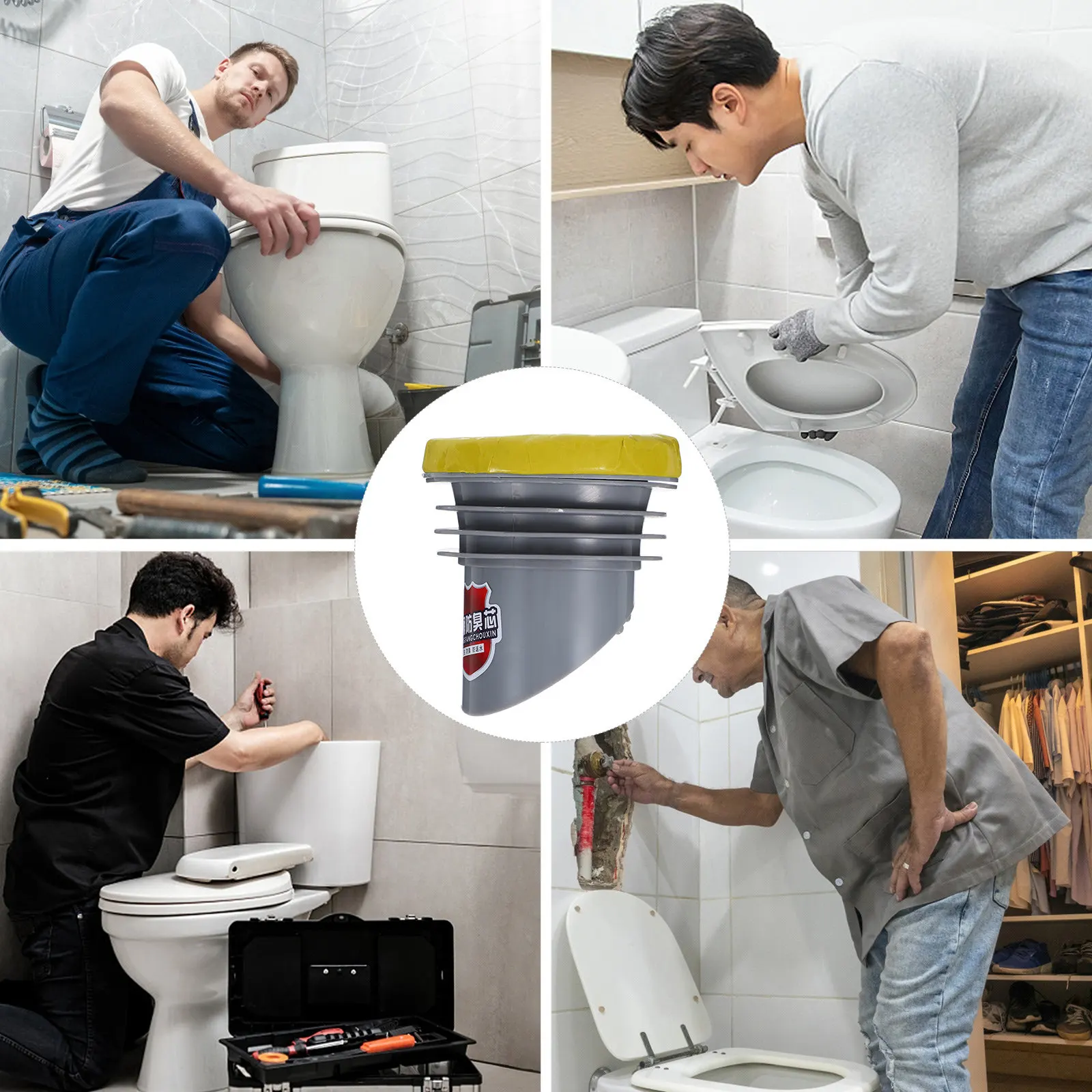 

Уплотнительное кольцо для унитаза, универсальное, с фланцем, толстое, герметичное, предотвращающее протечки, для замены уплотнителя унитаза в ванной комнате