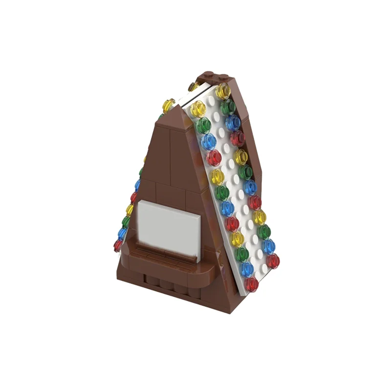 108 Piezas MOC, Caseta de Boletos de Pueblo Invernal, Modelo de Temporada, Bloques de Construcción, Juguete de Construcción, Regalos de Navidad, Ladrillos Educativos Creativos