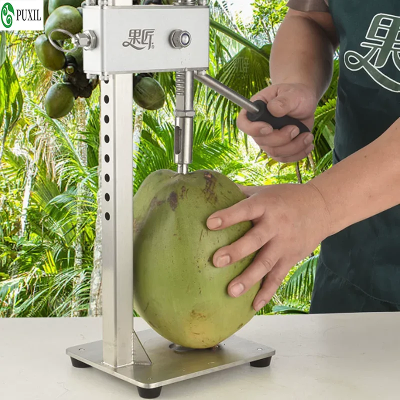 Manual coconut shell opener young coconut Hole Opening tool Coco Water Punch Tap Drill old coconut hole puncher