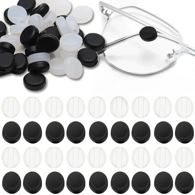 2/100Pcs Anti-slip Ear Hook Mini Silicone Round Transparent Retainer Holder Elastic Glasses Ear Hook Unisex Eyewear Accessories