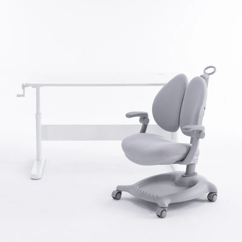 

Children's study tables and chairs Household liftable Writing desk Primary school students Desk set Solid wood