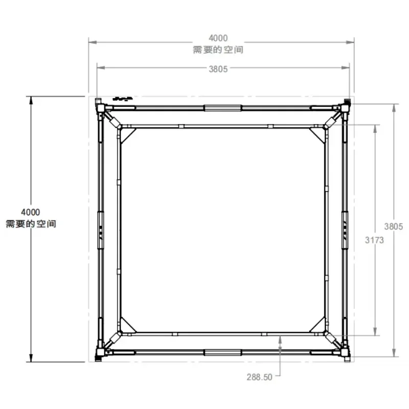 

Portable Foldable Boxing Ring Professional Reinforced Steel Frame Stable for All Kinds of Combat Training