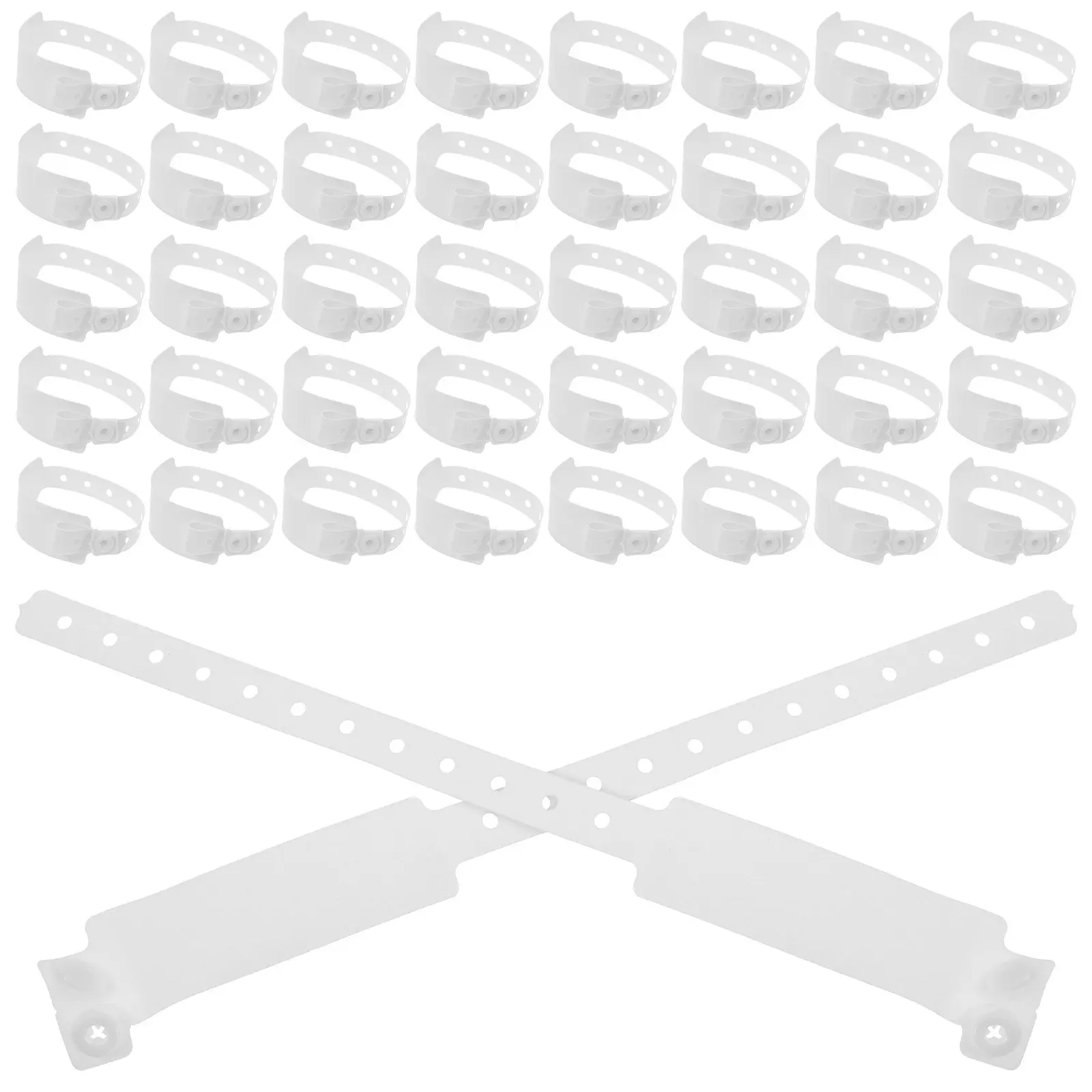 

100Pcs Waterproof Wristbands Reusable Style Wristbands for Hospital Patient Information Tracking Bands