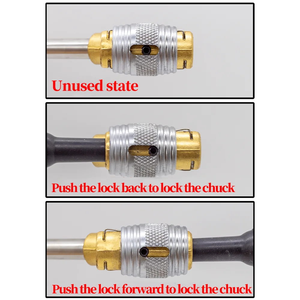 2 Way Connection Heavy Duty Self-Locking Air Chuck Set-1/4 Inch Dual Head Air Chuck Tire Inflator Gauge & Air Compressor