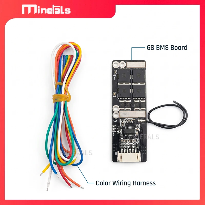 6s 24v 30a BMS Li-ion Common Port 18650 Li-Ion Lithium Battery Protect Board Solar Lighting BMS PCB For Ebike Scoot