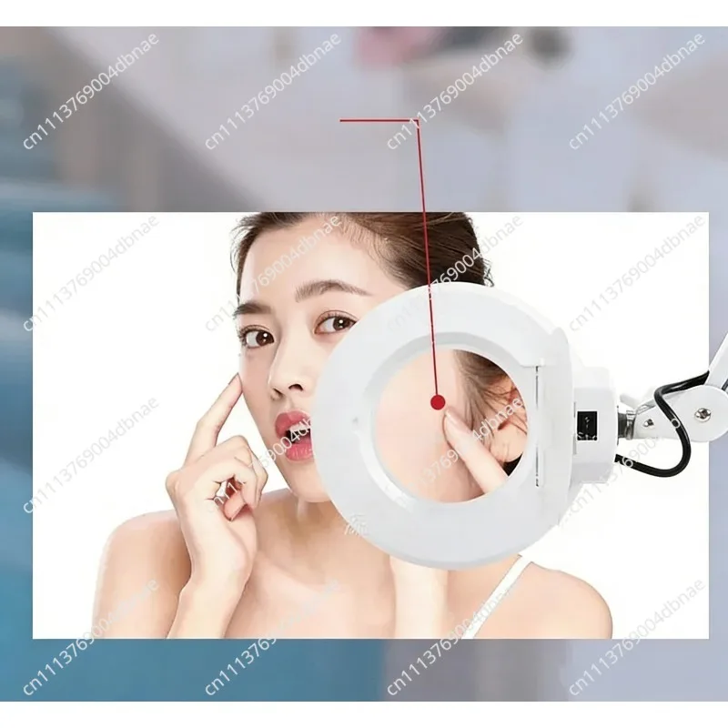 Cold Light Magnifier Work Lamp for Nail Eyelash Tattoo Floor Stand Acne Treatment Pedicure Professional Lighting