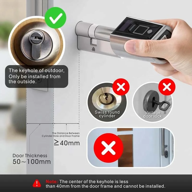حار بيع فندق بدون مفتاح قفل الباب فندق نظام القفل الذكي IP65 كلمة المرور + APP + بطاقة RFID + مفتاح الغيار