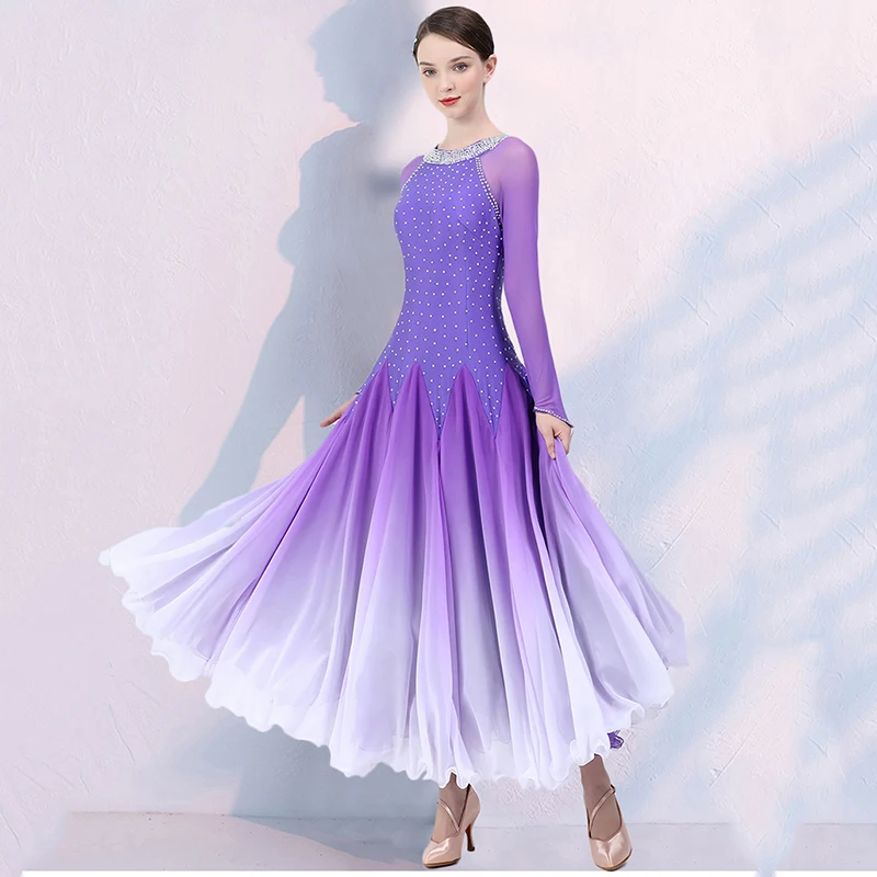 Custom High-End Ballroom Dance Dress National Standard Waltz Dancing Clothes Modern Dance Competition Dress Tango  Costumes