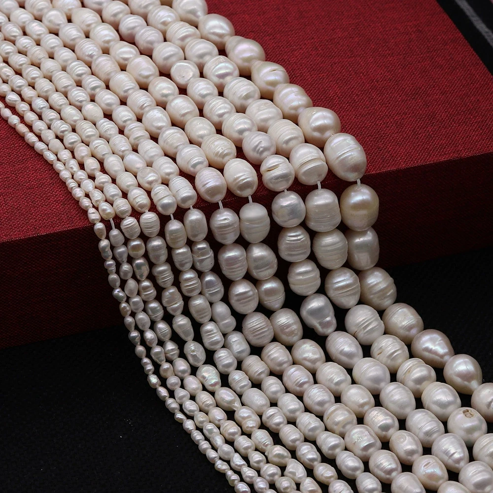 

Natural Freshwater Potato Pearl AA/AAA Quality 36cm Length Beads for Jewelry Making Supplies DIY Women Necklace Bracelet
