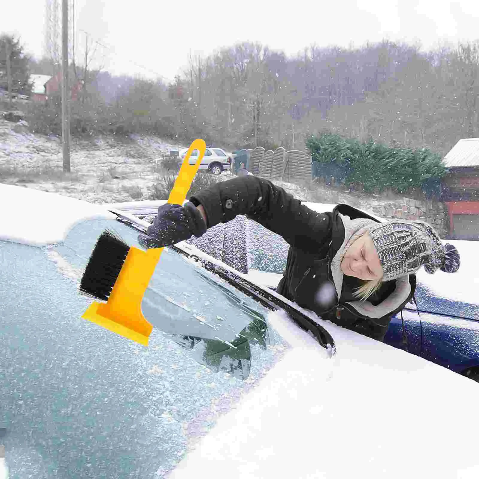 Snow Ice Scraper Spade Automotive Dual-purpose Remover Cars Window Brush