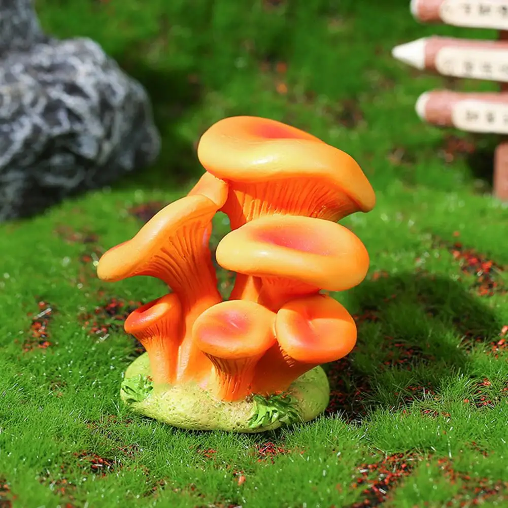 Mushroom Ornament Miniature Synthetic Resin Micro Landscape Decoration Forest Style Fairy Garden Accessories