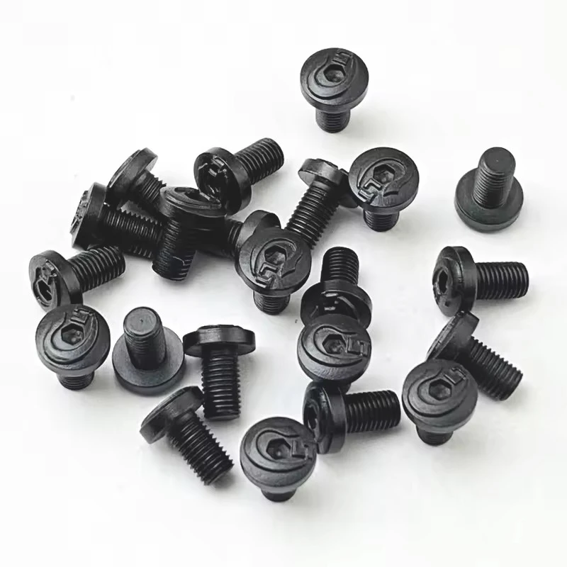 4Pieces 1911 Grips Screws with tool CNC Stainless Steel T8 Plum Screw black 1911 Grips Nail