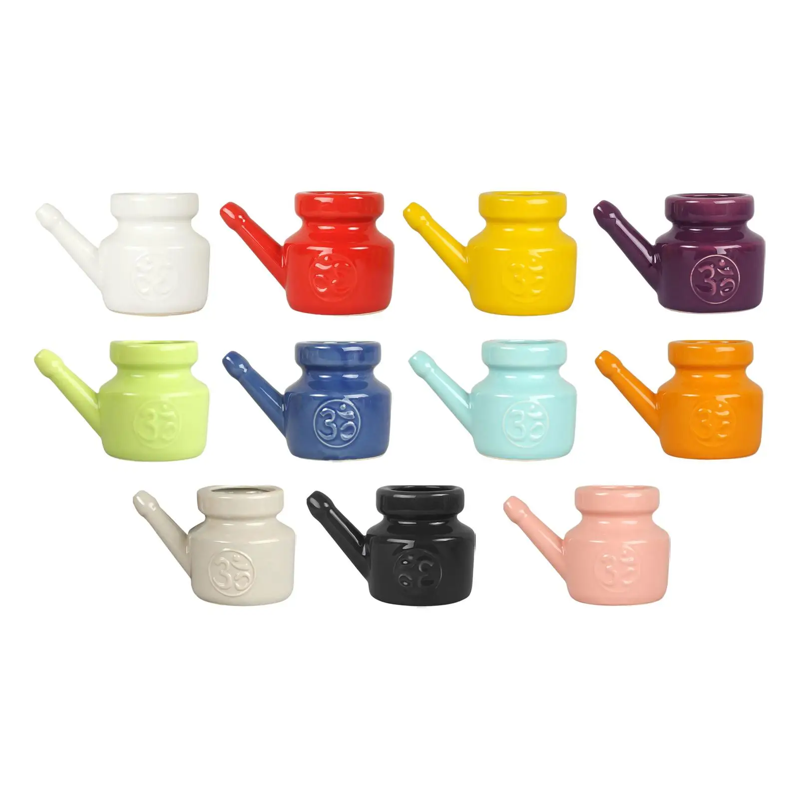 세라믹 네티 냄비 누수 방지 부비동 린스 냄비, 비강 세척에 내구성, 2-6 팩