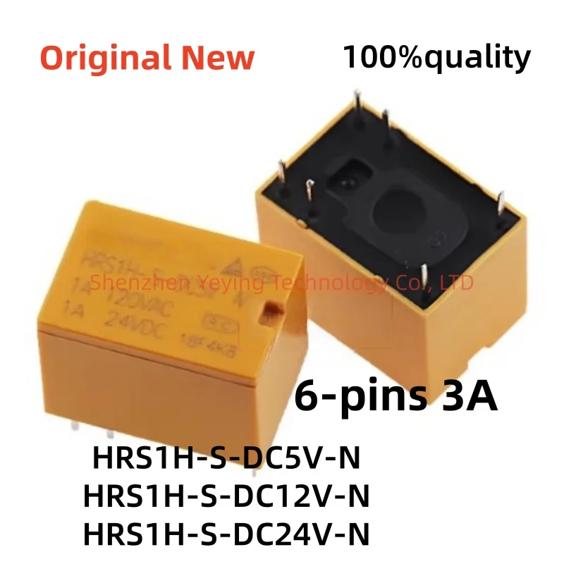 1Pcs/Lot 100% New Hrs1H-S-Dc5V-N Hrs1H-S-Dc12V-N Hrs1H-S-Dc24V-N 6-Pin 3A