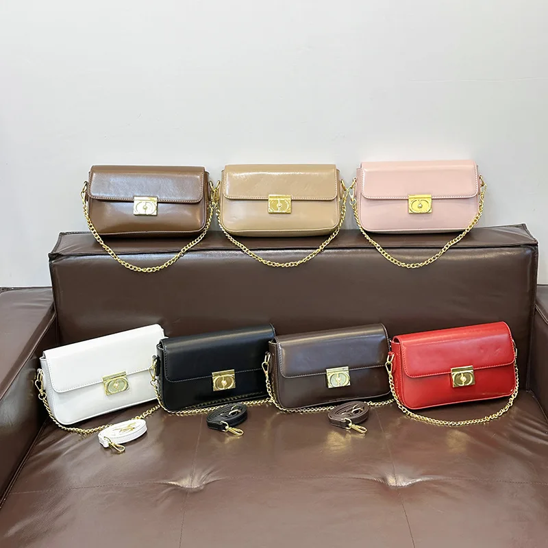 

2025 Vintage Small Square Bag for Women, Retro Chain Strap Shoulder Crossbody Bag, Unique Design for Daily & Party