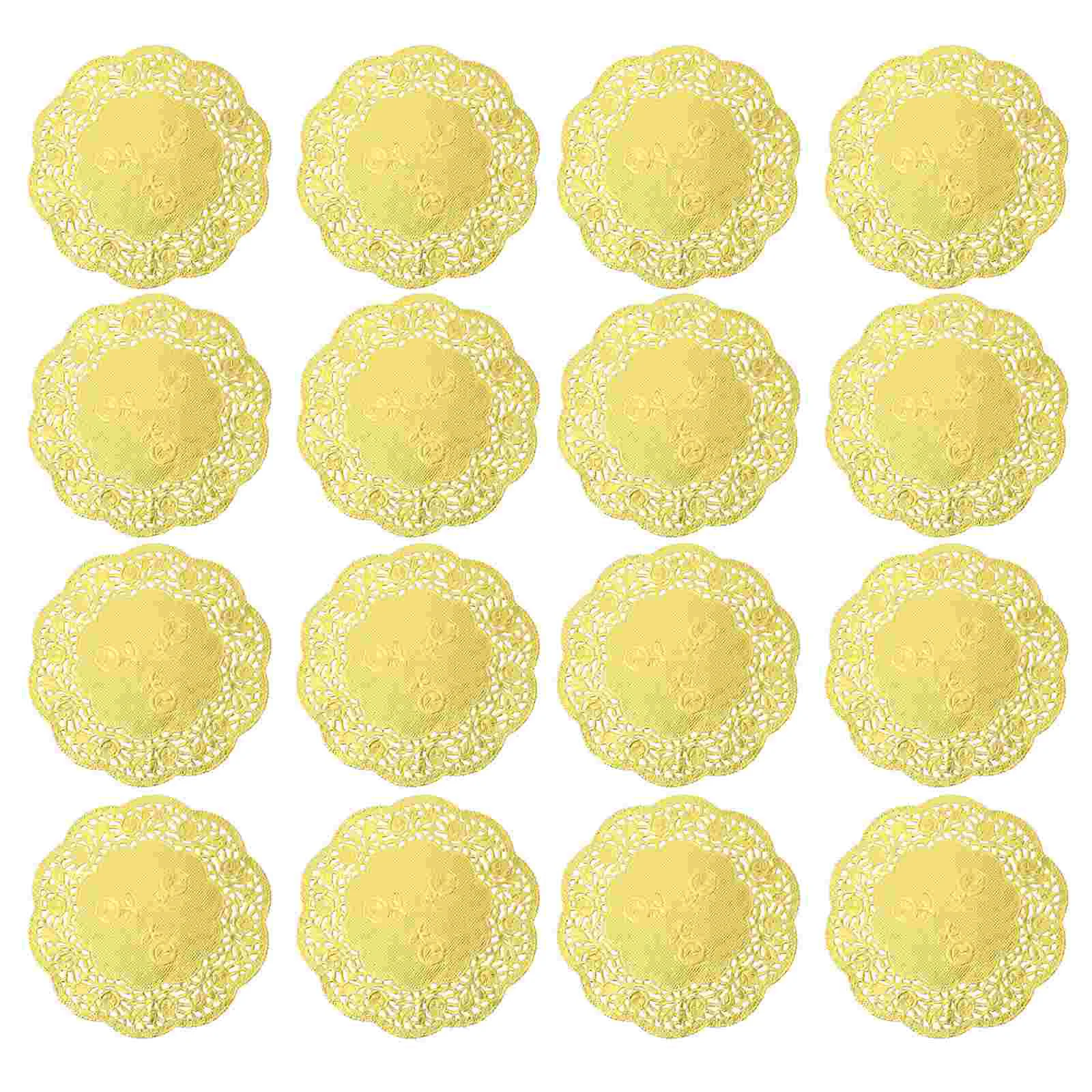 100PCS 35 Inch Oil-Absorbing Lace Doilies Disposable Cake Box Liner Round Packaging Paper Pad paper doilies