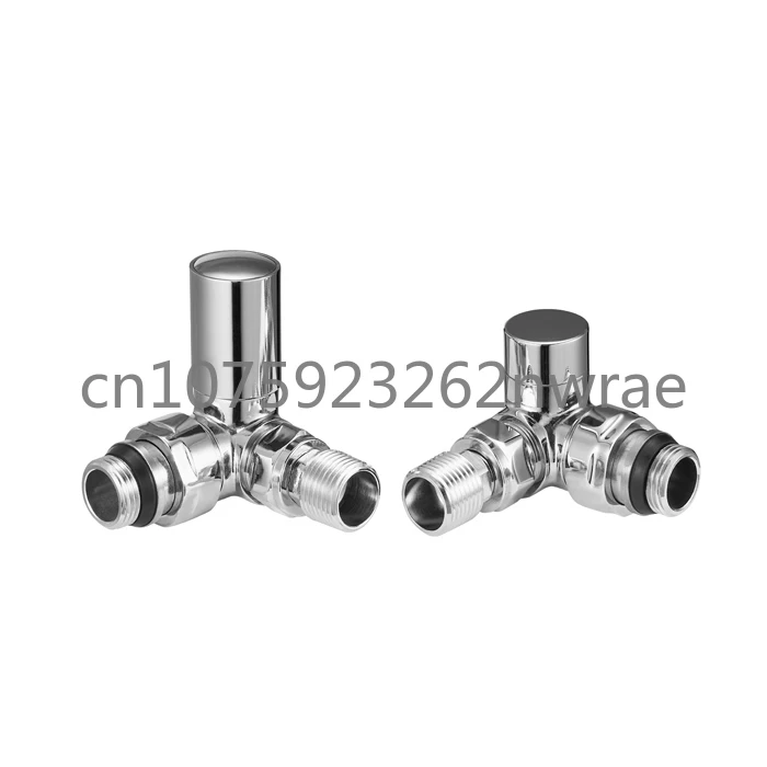 Brass Forged Chrome Corner Heating Radiator Valves for Heated Towel Rails BJ21009