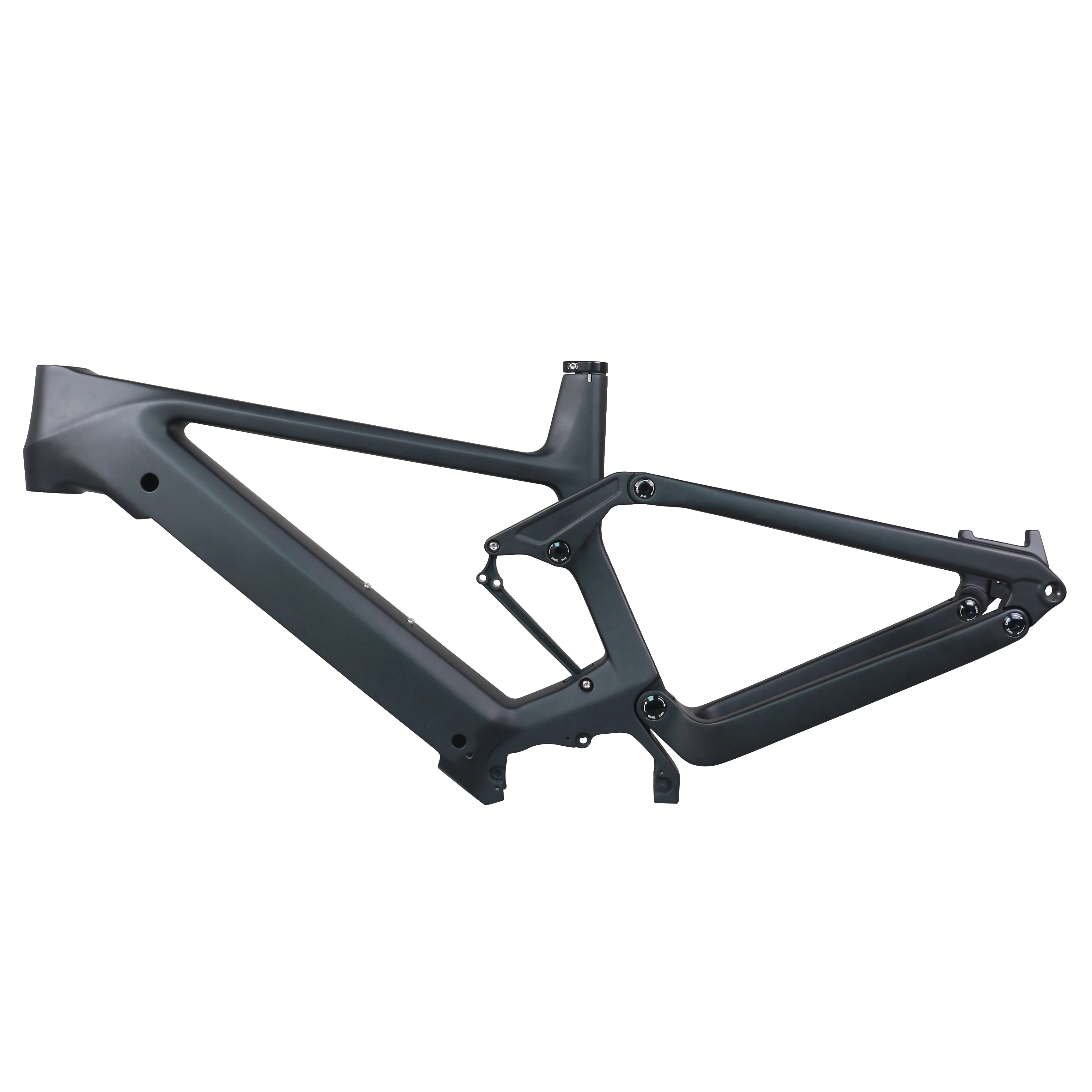 E-MTB Bike Carbon Frame, 29er Suspension frame, Compatible with Bafang M510, M500, M600 Mid Motor, 250W, Motor and Battery