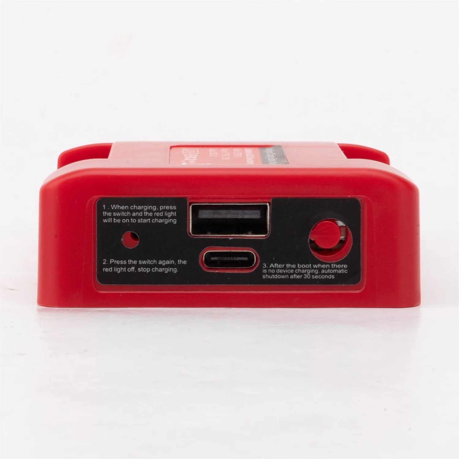Portable Power Bank For OZITO/Lidl Parkside 18V/X20V Li-ion Battery Adapter Uses USB And Type-C Interface For Fast Charger